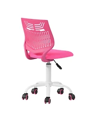 HomeRoots Adjustable Height Swivel Rolling Office Chair