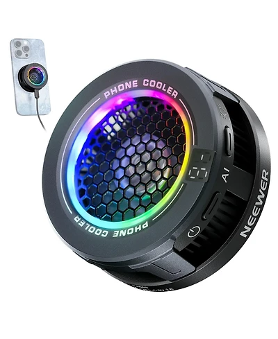 Neewer PA069 Magnetic Phone Cooler with Rgb for select iPhone and Android mobile devices