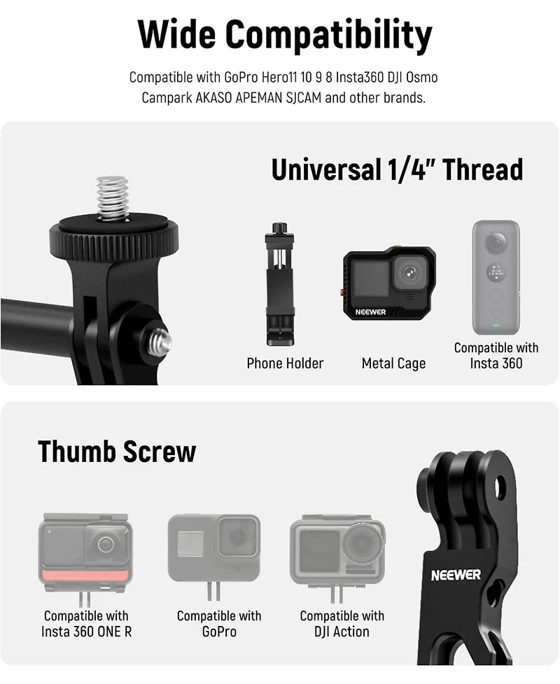 Neewer Gp-11 Camera and Photo Accessory for select Dji Osmo Action models