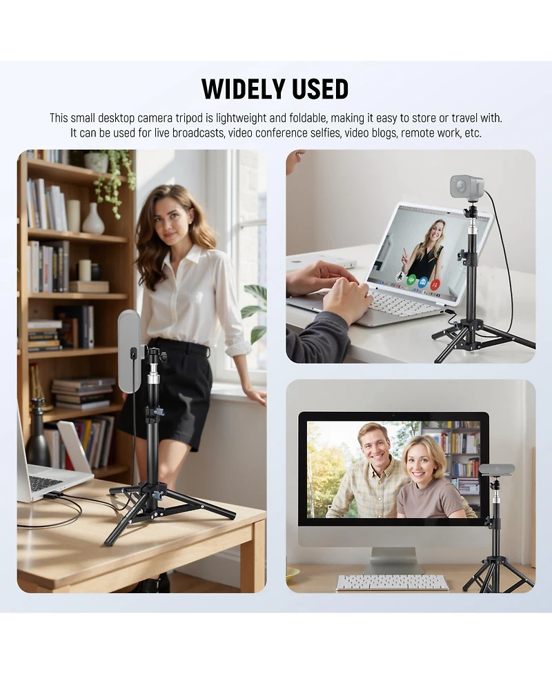 Neewer ST45B Ring Light with 2.2lb, 1kg for Logitech Anker Emeet Webcam Ring Light for Video