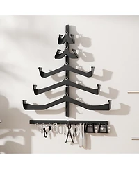 Xdovet Lat Pulldown Bar Wall Mount Storage Rack Cable Attachment Organizer Home Gym Equipment Holder