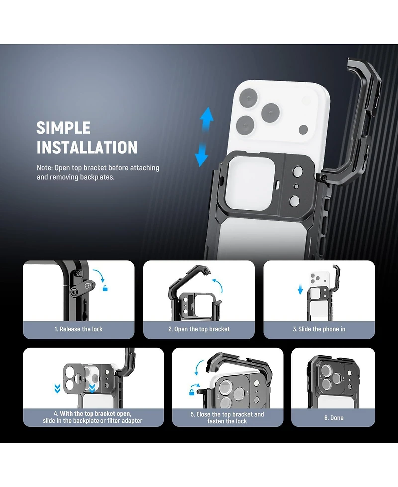 Neewer PA143 Camera Mounting Accessory with 4X for select iPhone models