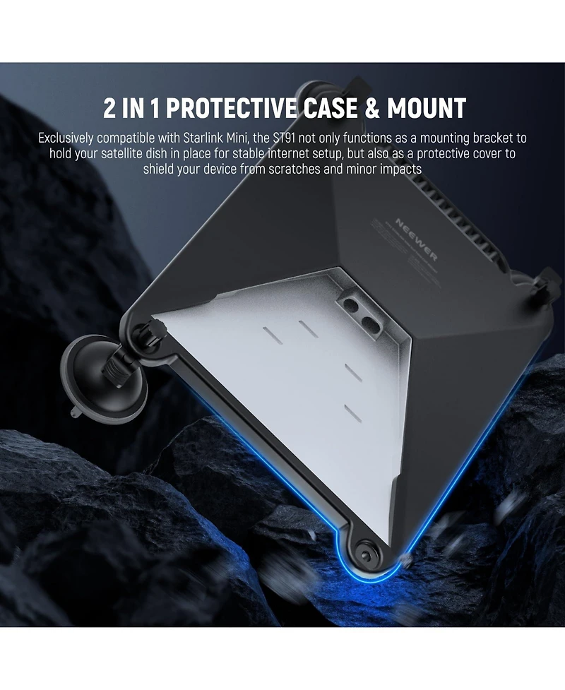 Neewer ST91 Camera Mounting Accessory with 2 in for Starlink Mini