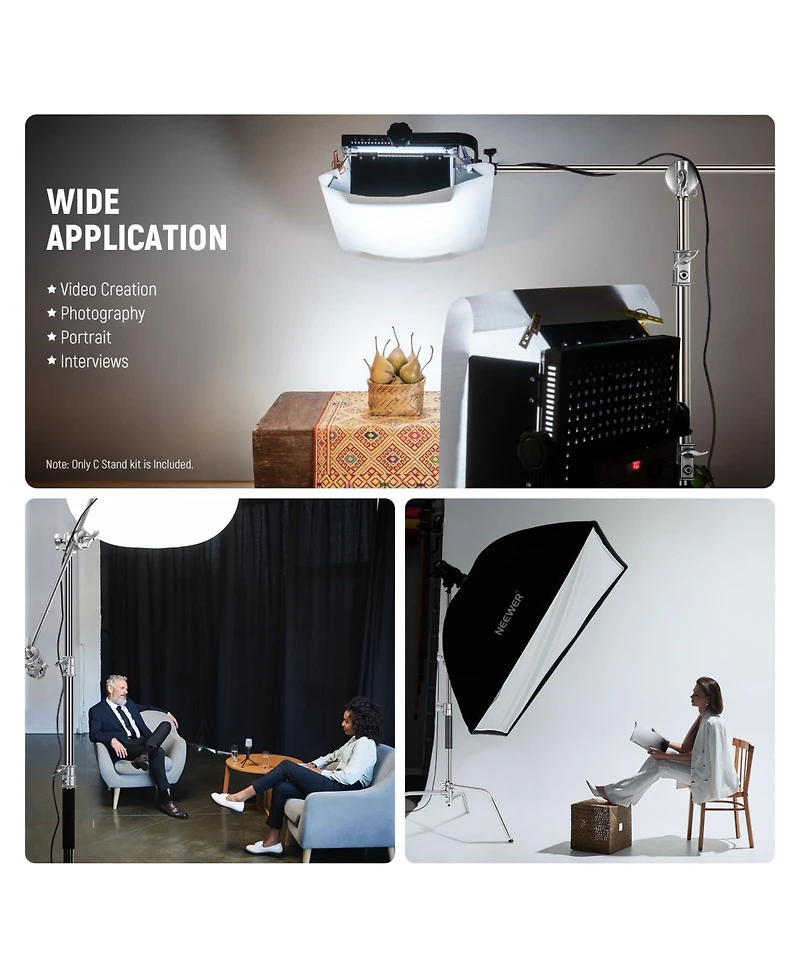 Neewer SC172 Photography Light Stand with 172cm, 2.7ft, 83cm