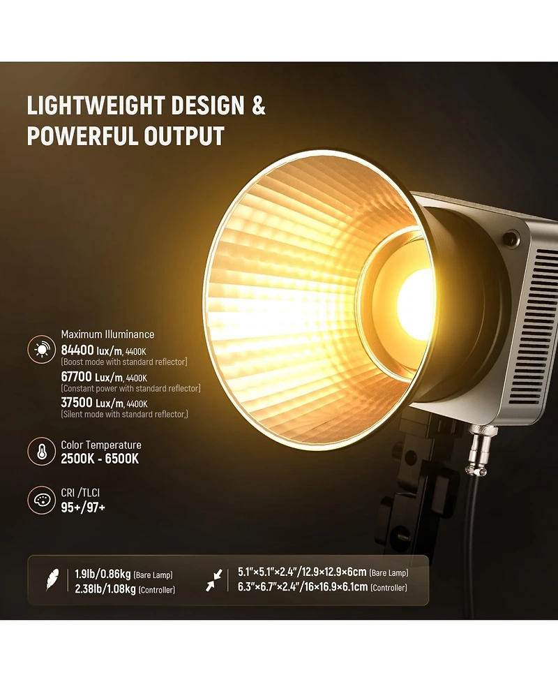 Neewer HS200B Led Video Light with 280W, 6500K, CRI95