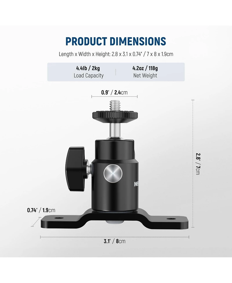 Neewer TS008 Ring Light with 4.4lb, 2kg