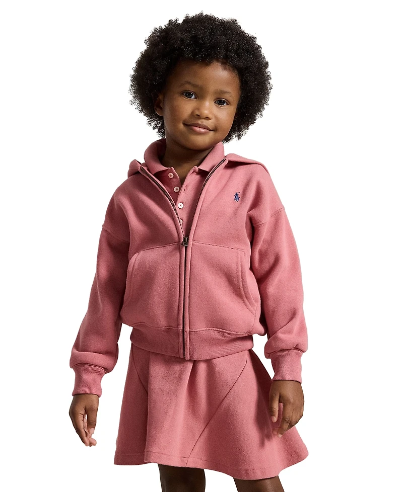 Polo Ralph Lauren Girls' 2T-6X Long-Sleeve Full-Zip Hoodie