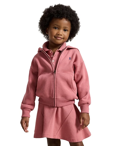 Polo Ralph Lauren Girls' 2T-6X Long-Sleeve Full-Zip Hoodie