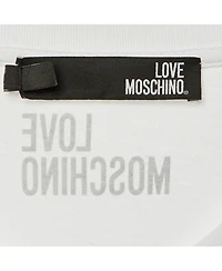 Pre-Owned Love Moschino Women's Beaded Cotton Belted Shirt