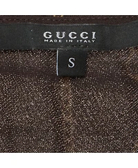 Pre-Owned Gucci Women's Chain-Link Print Jersey Sleeveless Top
