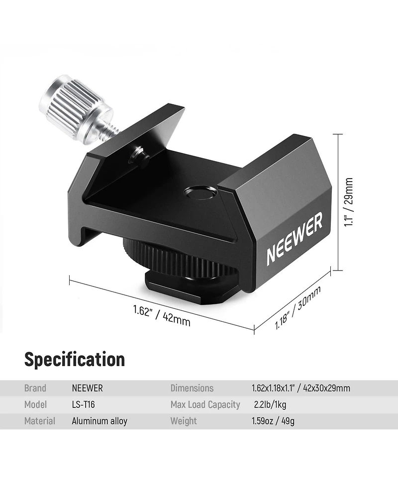 Neewer Ls-T16 Camera Mounting Accessory with 1.3in