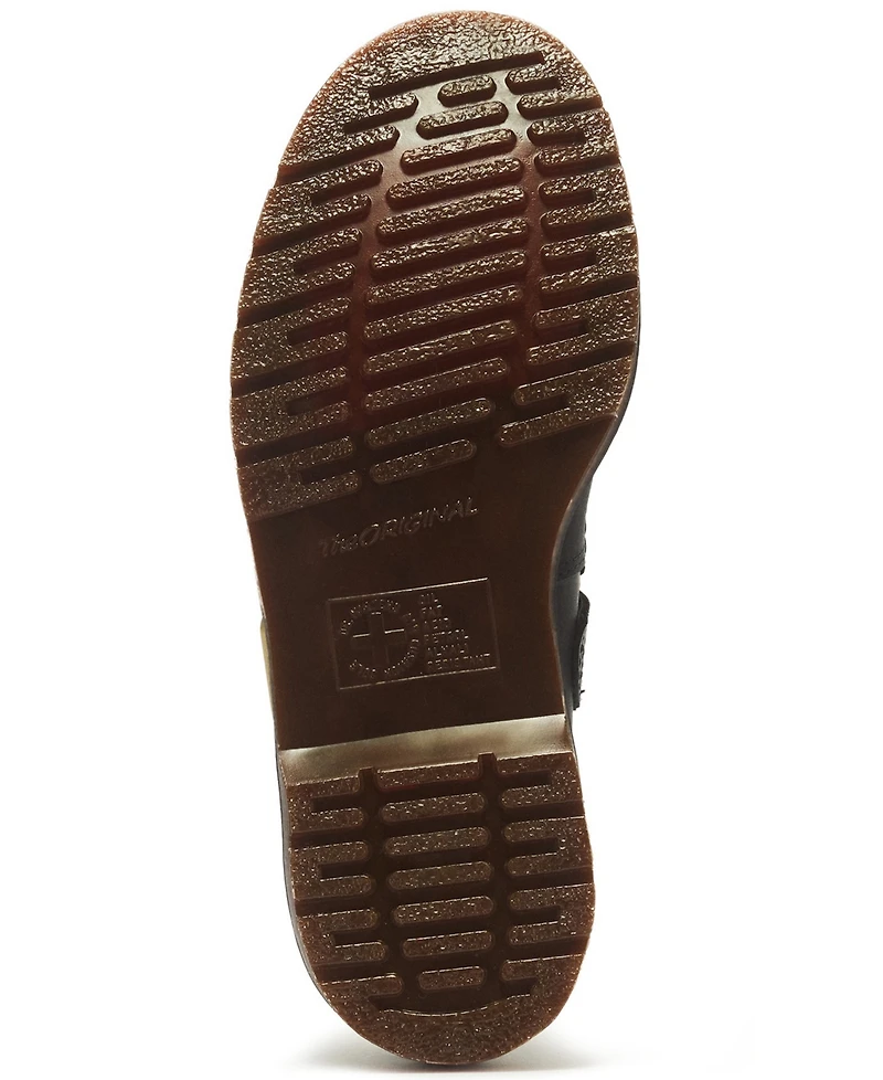 Dr. Martens Women's Mary Jane Flower Crazy Almond Toe Flats