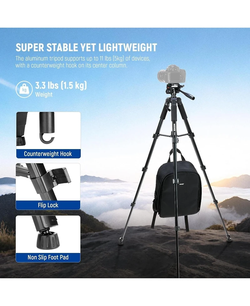 Neewer TP55 Camera Tripod for select iPhone models