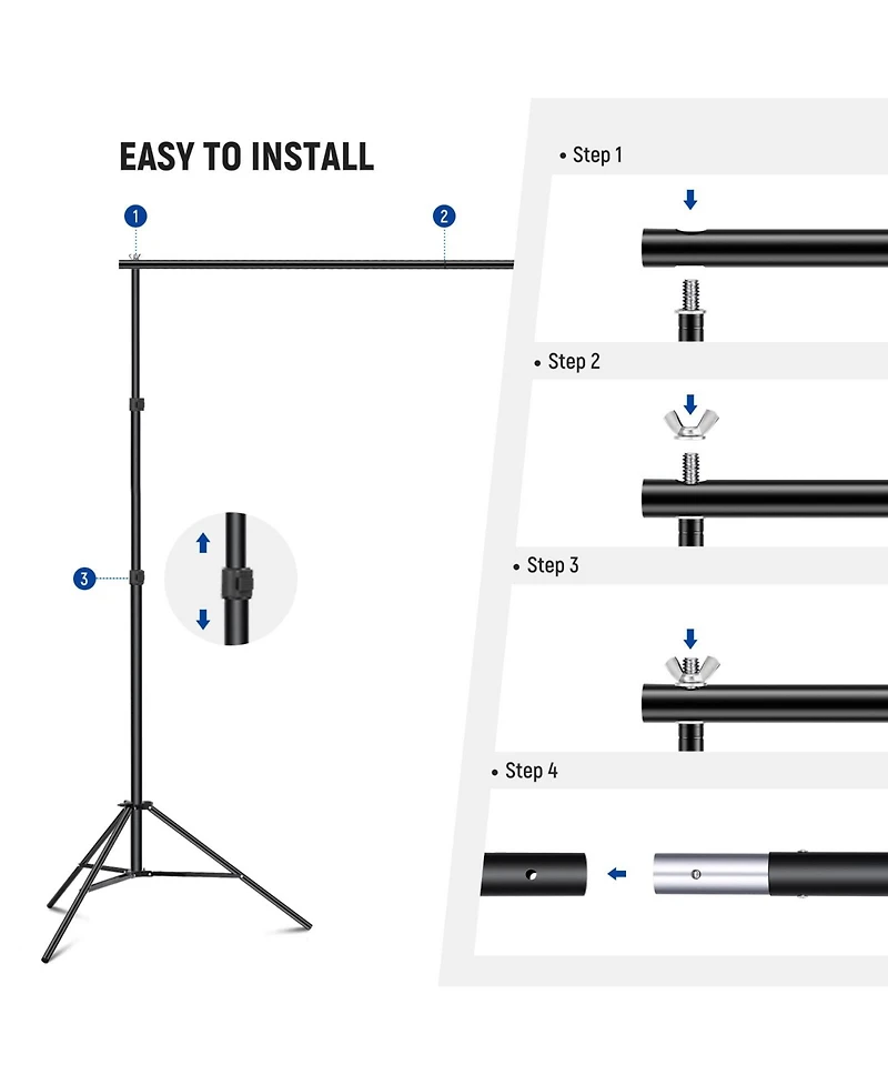 Neewer Camera and Photo Accessory with 10ft, 6.6ft