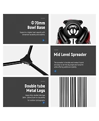 Neewer Camera Tripod with 200cm, 17.6lb, 8kg for select Canon, Nikon and Sony cameras