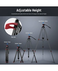 Neewer Camera Tripod with 200cm, 17.6lb, 8kg for select Canon, Nikon and Sony cameras