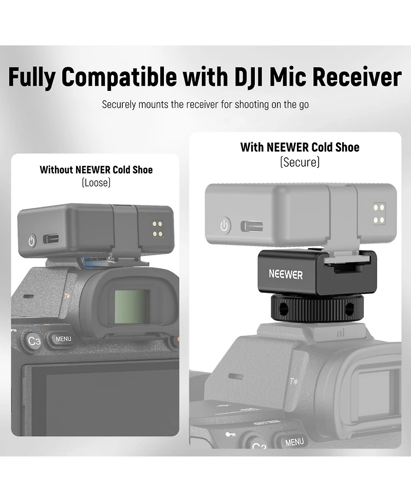 Neewer UA079 Camera Mounting Accessory for Dji Mic 2 Rode Wireless Go Ii Hollyland