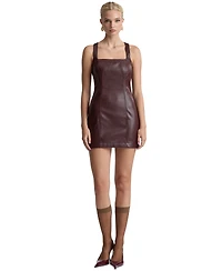Avec Les Filles Women's Square-Neck Mini Dress