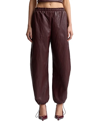 Avec Les Filles Women's Elastic-Waist High-Rise Balloon Pants