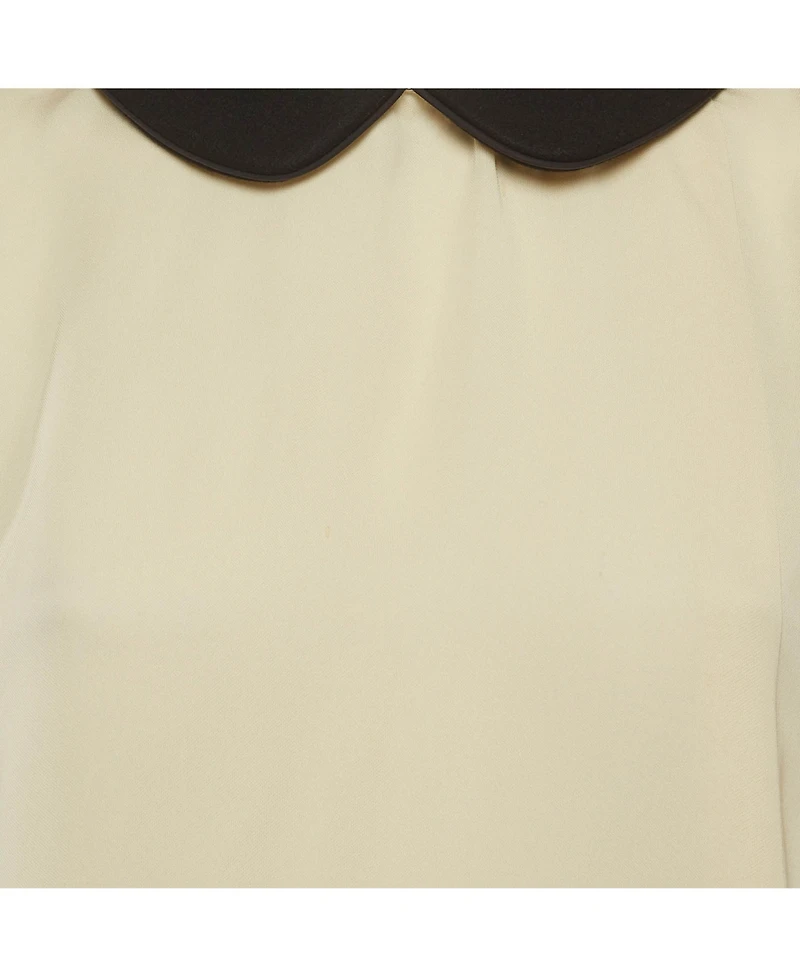 Pre-Owned Marni Women's Crepe Top with Contrast Collar