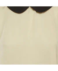 Pre-Owned Marni Women's Crepe Top with Contrast Collar