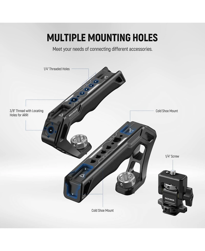 Neewer CA007 Camera Mounting Accessory with 22lb for 5" and 7" Field Monitor