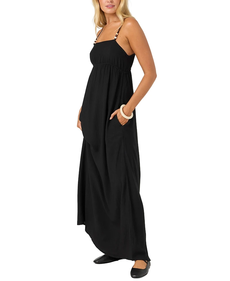 O'Neill Women's Rori Beaded-Strap Maxi Dress