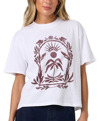 O'Neill Women's Framed Floral Graphic Cotton T-Shirt