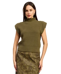 En Saison Women's Karalie Mock-Neck Knit Sweater