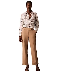Calvin Klein Women's Printed Collared Neck Shirt