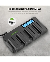 Neewer Np-F550 Led Video Light with 2600mAh for Np-F550/750/770/970 FM500H QM71D QM91D