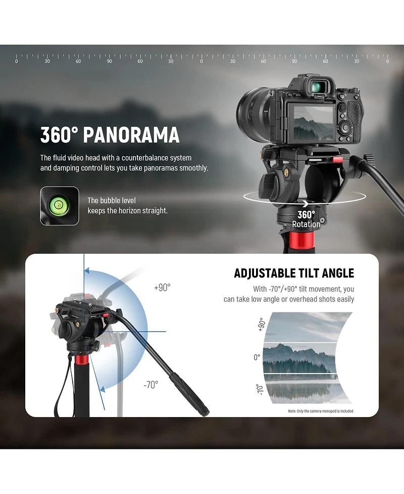 Neewer TP71 Camera Monopod with 13.2lb, 6Kg for Dji Rs Gimbals