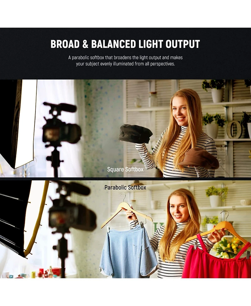 Neewer CB60 Softbox with 33inch, 85cm, Rgb for Aputure 120d Light Dome Godox sl60w Rgb