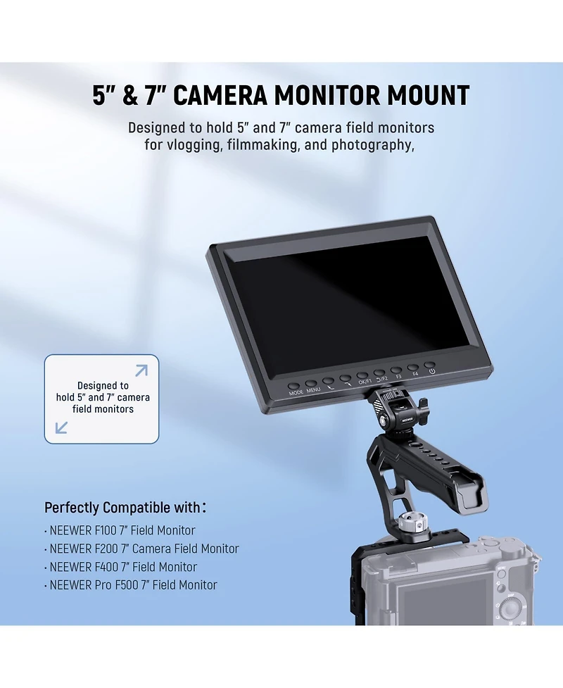 Neewer MA019 Camera Mounting Accessory for Atomos Ninja 5"/7" Camera Monitor SmallRig Cam Cage