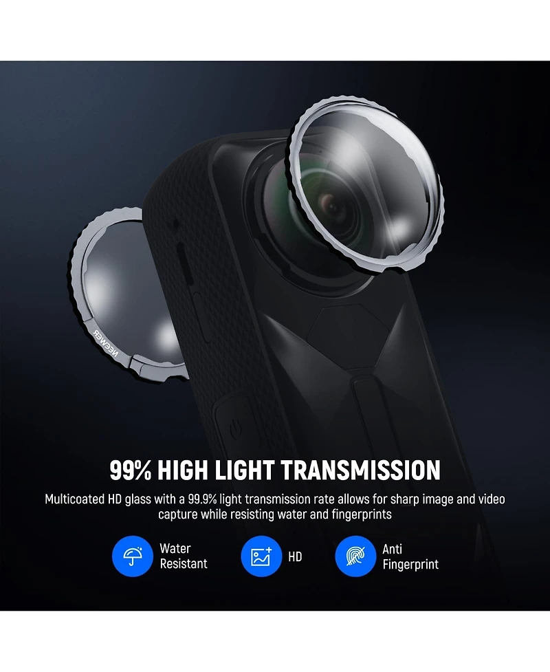 Neewer LPC03 Camera and Photo Accessory for Insta360 X5 Action Camera