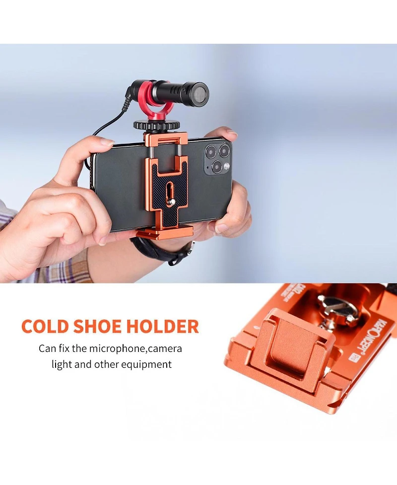 KandF Concept 2-In-1 Arca Swiss Quick Release Plate for Cameras and Smartphones