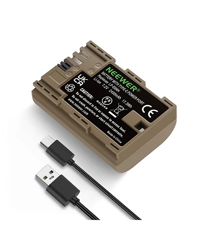 Neewer Lp-E6NH Camera Battery and Charging Accessory with Type C for Canon Eos R5 R6 R6 Ii R7 R