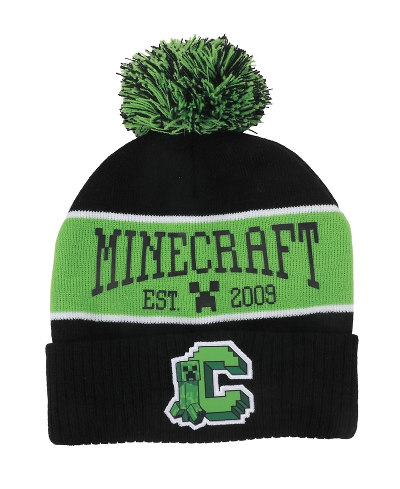 Minecraft Boys' Graphic Hat and Gloves