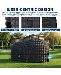 homfan 33 x 18 x15 Ft Inflatable Party Tent with Oxford Fabric, Heavy Duty Event Canopy Shelter for Party, Wedding Bbq Outdoor Gathering