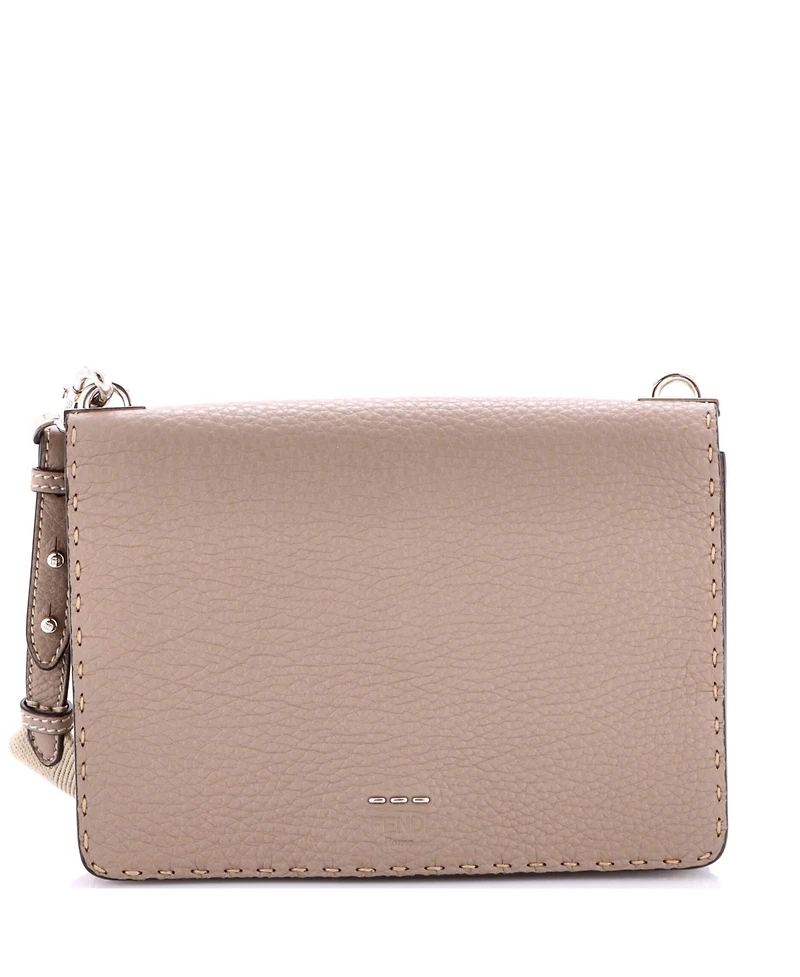 Pre-Owned Fendi Small Selleria Flap Crossbody Bag Selleria Leather