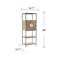 Augusta Home Northdom Tall Bar Cabinet with Wine Storage