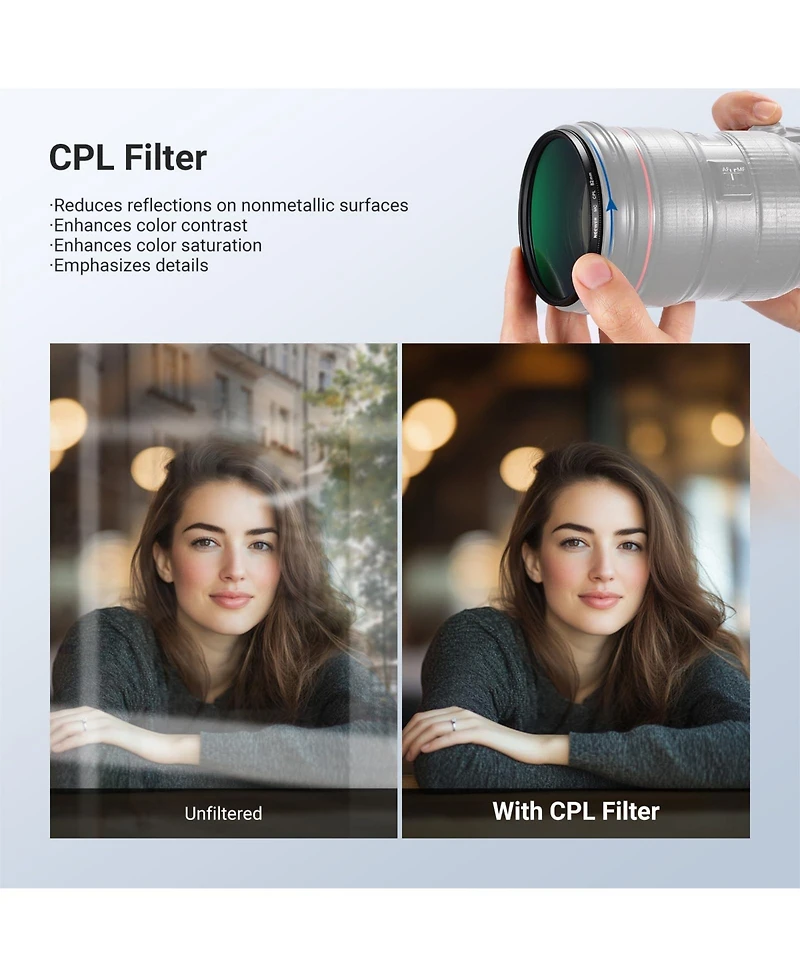 Neewer ND2-400 Camera Lens Accessory with Cpl, ND2-400