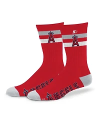 Starter Men's and Women's Los Angeles Angels Team Color Two-Stripe Crew Socks