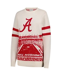 Uscape Apparel Men's and Women's Cream Alabama Crimson Tide Renew Knit Stadium Sweater