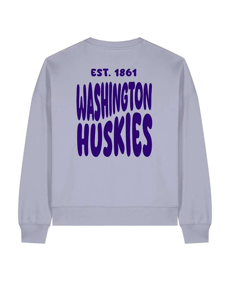 Uscape Apparel Women's Purple Washington Huskies Cloud Sweatshirt