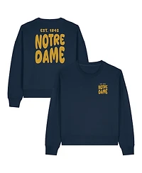 Uscape Apparel Women's Navy Notre Dame Fighting Irish Cloud Sweatshirt