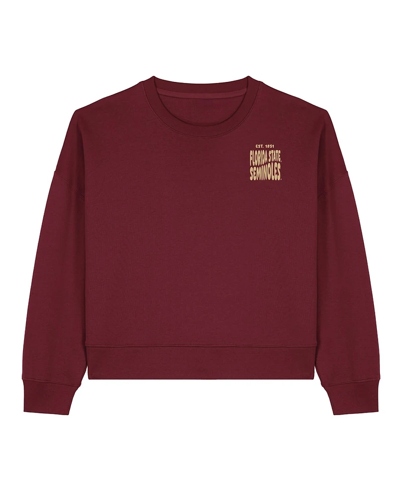 Uscape Apparel Women's Garnet Florida State Seminoles Cloud Sweatshirt