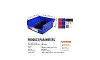 Viyet 6-Pack Stackable Storage Bins