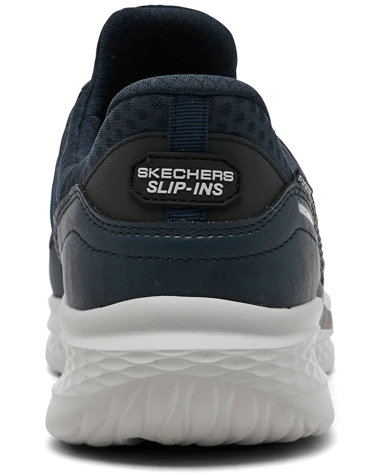 Skechers Men's Slip-ins Relaxed Fit: Slade - Luther Slip-On Memory Foam Lifestyle Sneakers from Finish Line