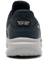 Skechers Men's Slip-ins Relaxed Fit: Slade - Luther Slip-On Memory Foam Lifestyle Sneakers from Finish Line